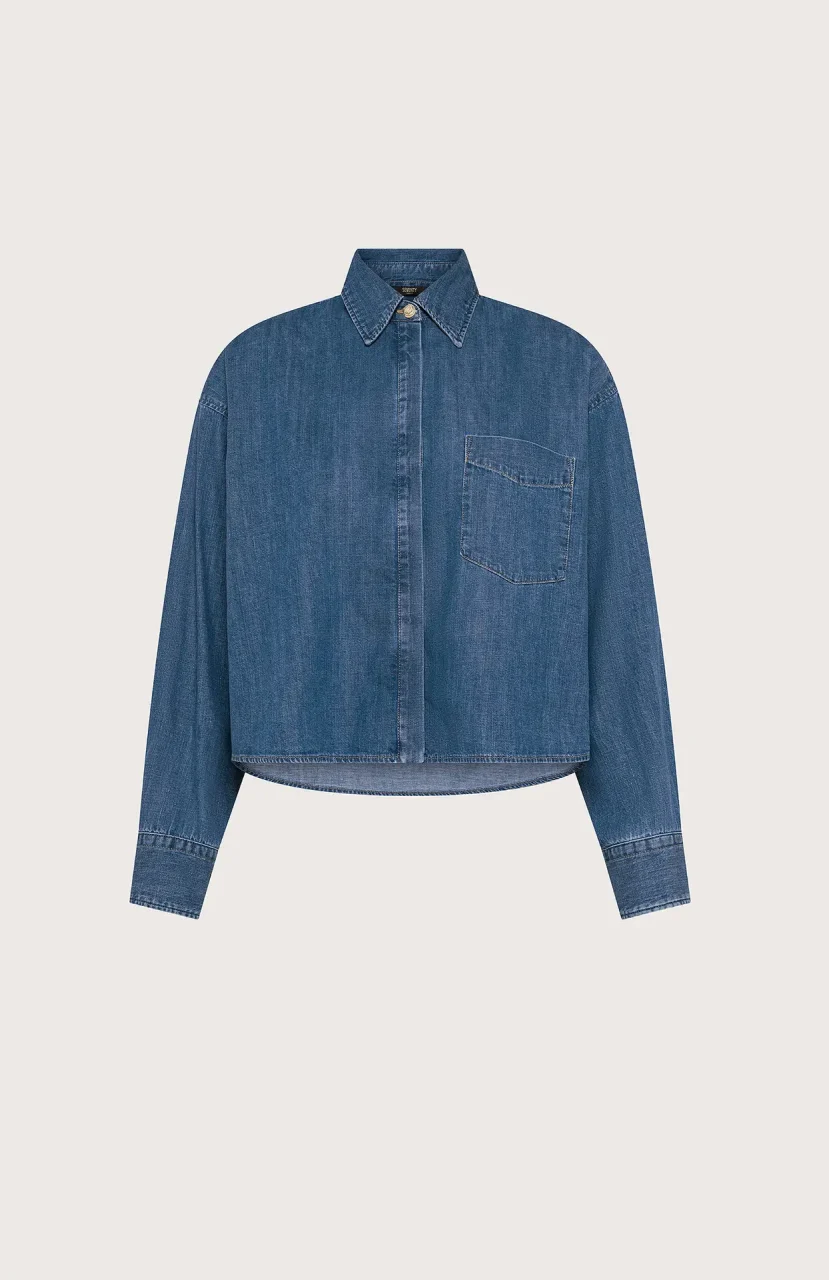 Chemise denim de coton