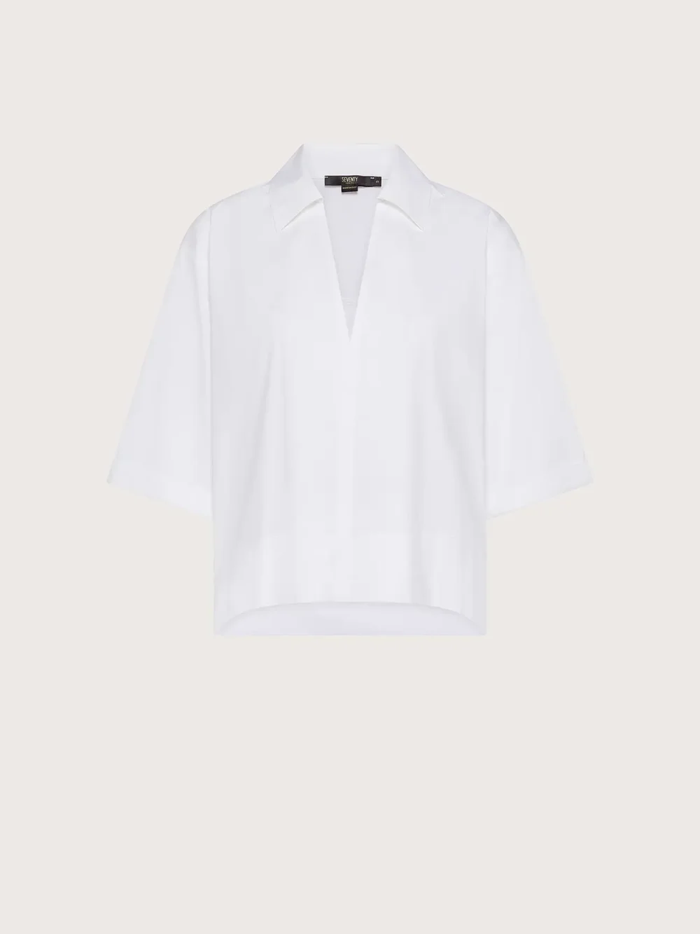 Polo Jersey Popeline blanc