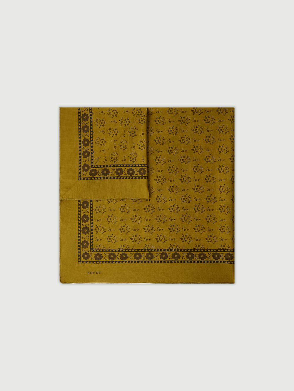 Foulard absinthe/noir