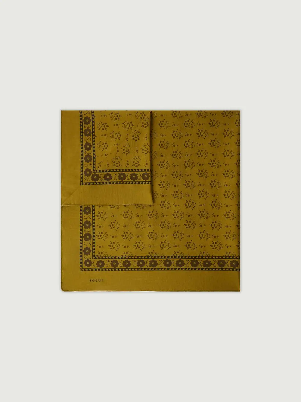 Foulard absinthe/noir