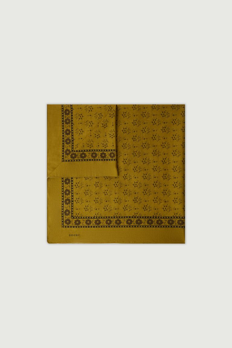 Foulard absinthe/noir