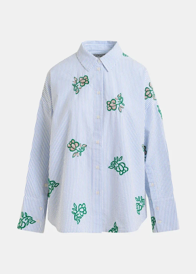 Chemise Rayée Bleue et Verte Jalinki - Essentiel Antwerp | Concept 102 - JALINKI-J20W