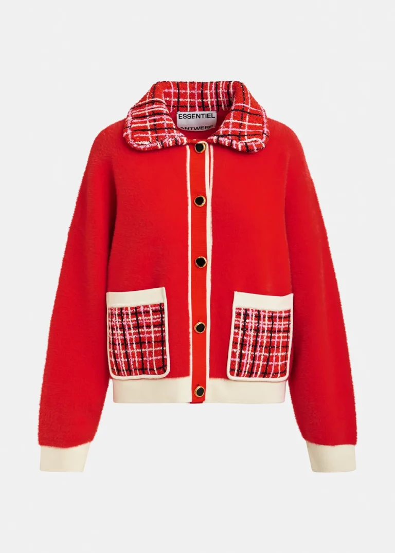 Cardigan rayé rouge Joilu