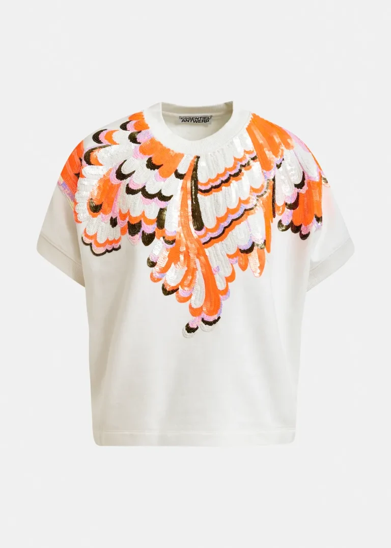 Sweat-shirt blanc Graphique Jolies