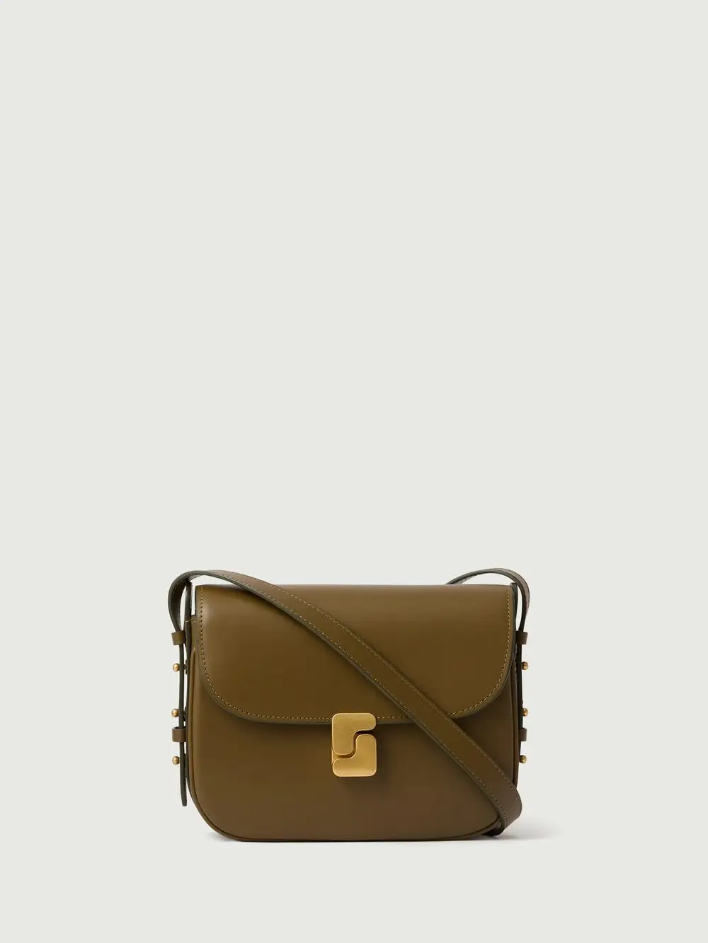 Sac cuir kaki/doré Bellissima