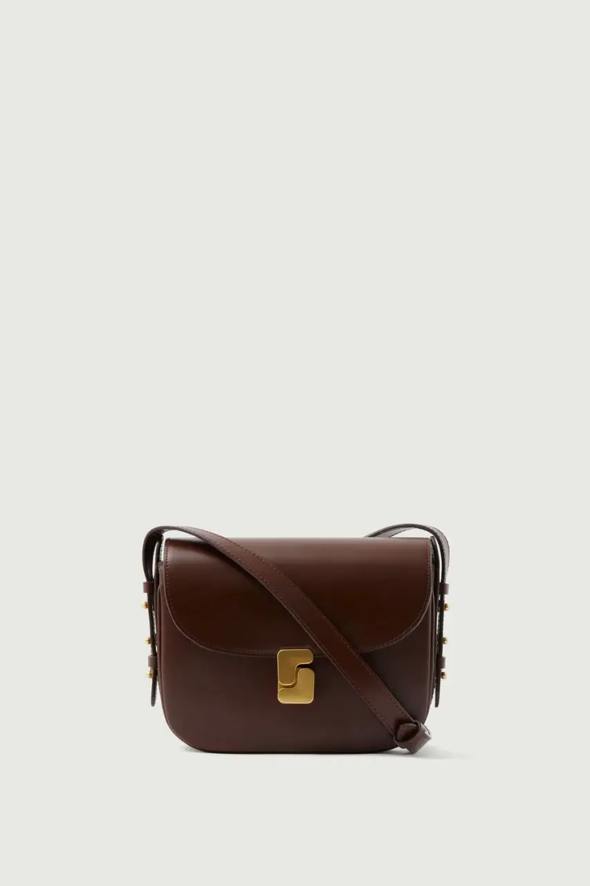 Sac cuir mini moka Bellissima