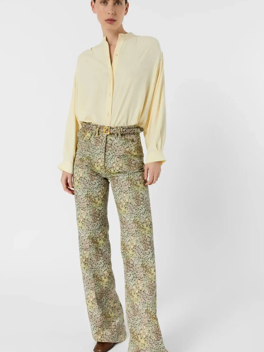 Jean flare à fleurs - ANNA - Gérard Darel