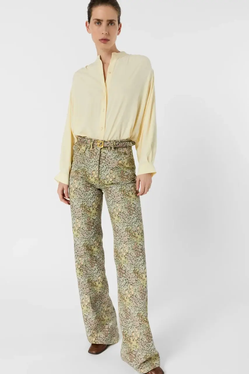 Jean flare à fleurs - ANNA - Gérard Darel