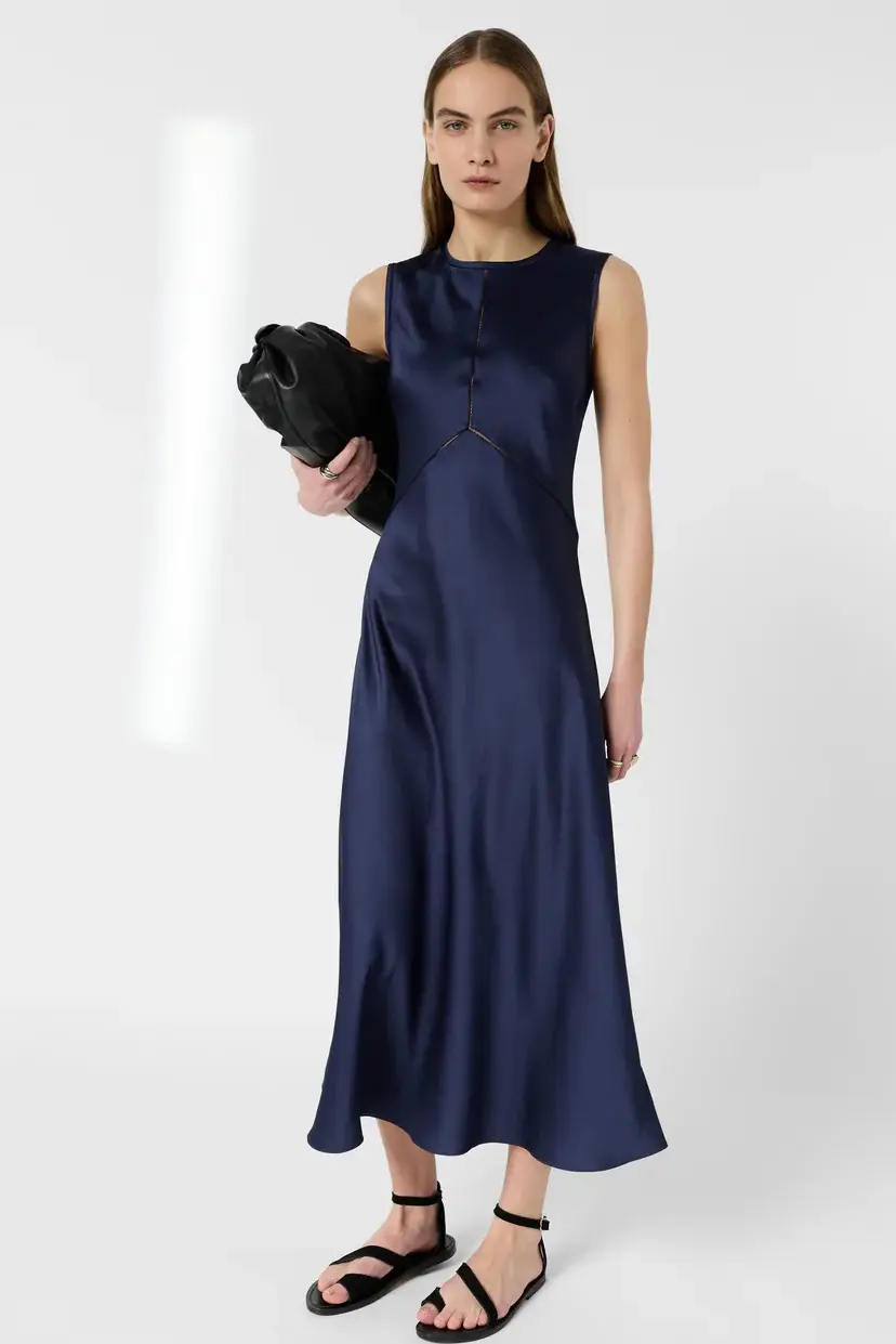 Robe longue en satin - RAIDA - Gérard Darel