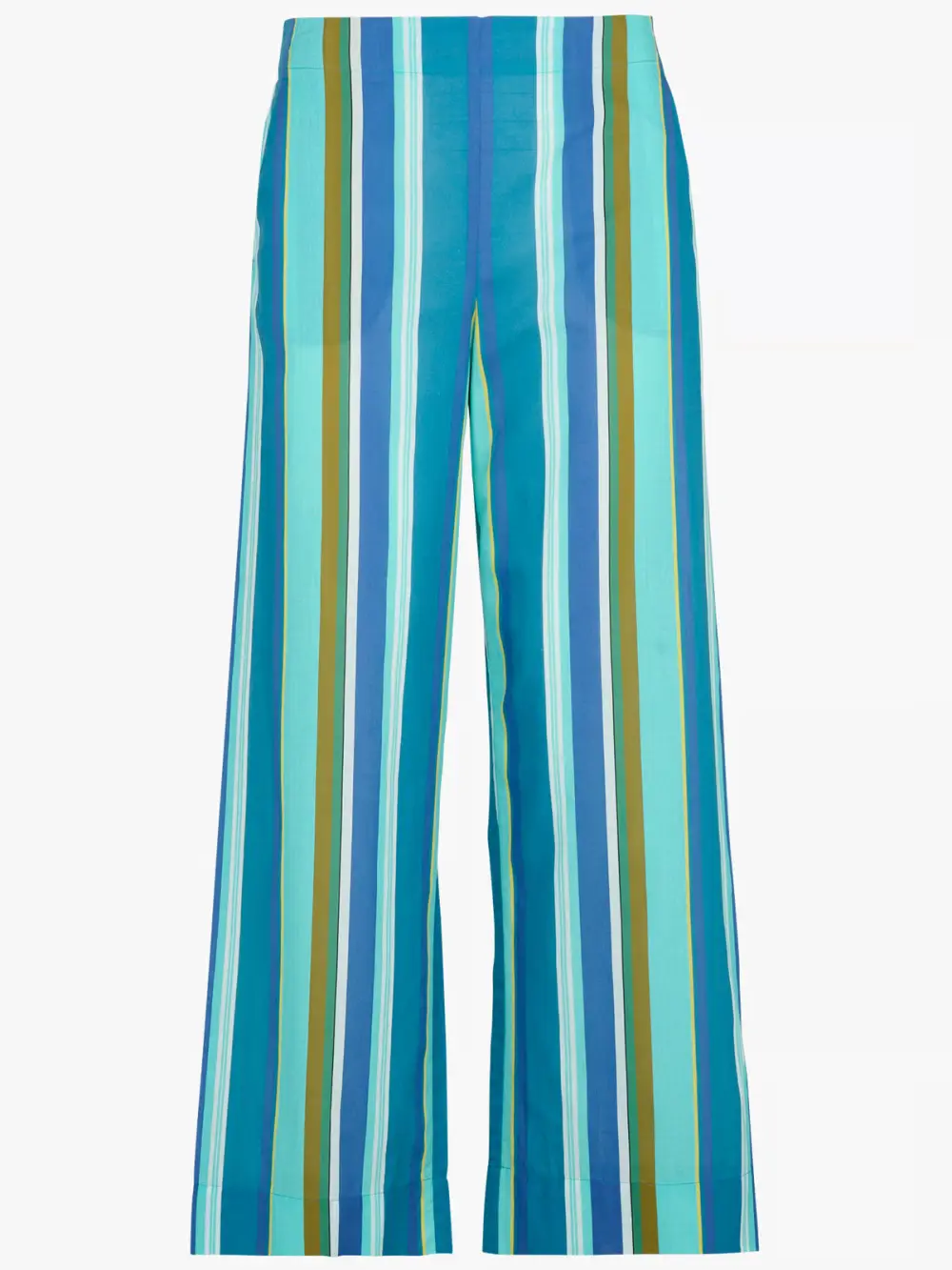 Pantalon satin bleu