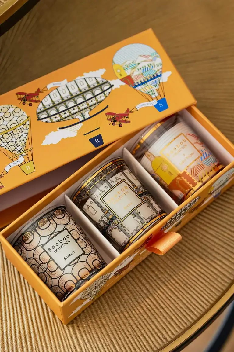 COFFRET TRIO TRAVEL Orange