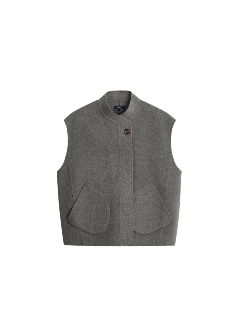 Blouson Adeline gris clair sans manches – Soeur