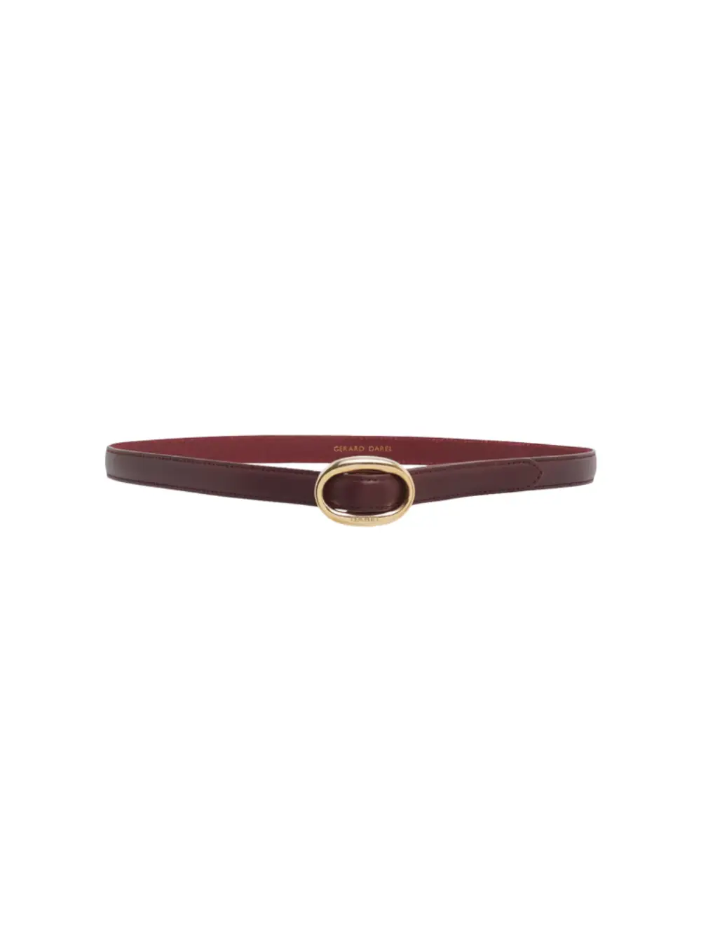 Ceinture Sofia bordeaux en cuir – Gérard Darel