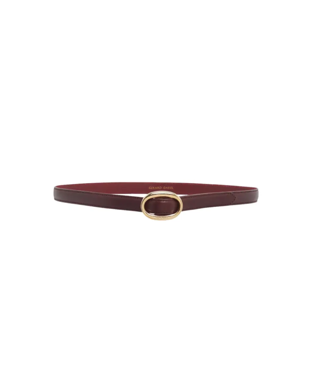 Ceinture Sofia bordeaux en cuir – Gérard Darel