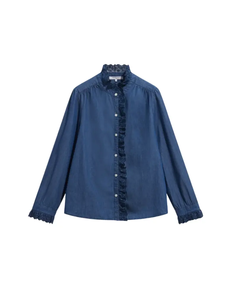 Chemise Loupy en denim brodé – Gérard Darel