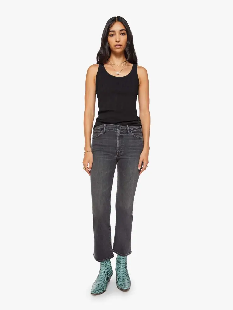Jean The Hustler Ankle gris anthracite délavé – MOTHER