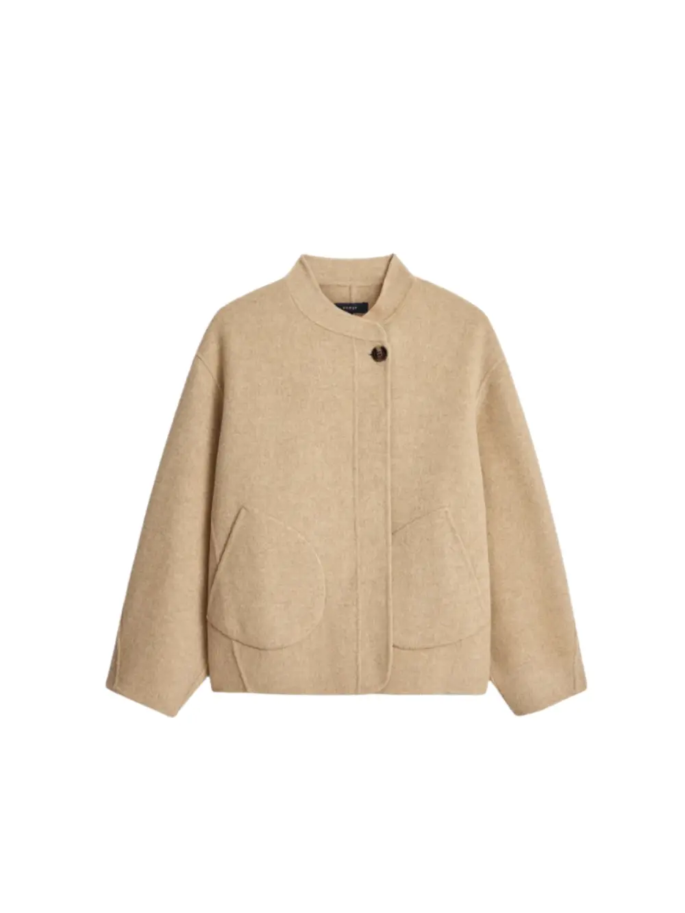 Manteau Windsor beige chiné en laine