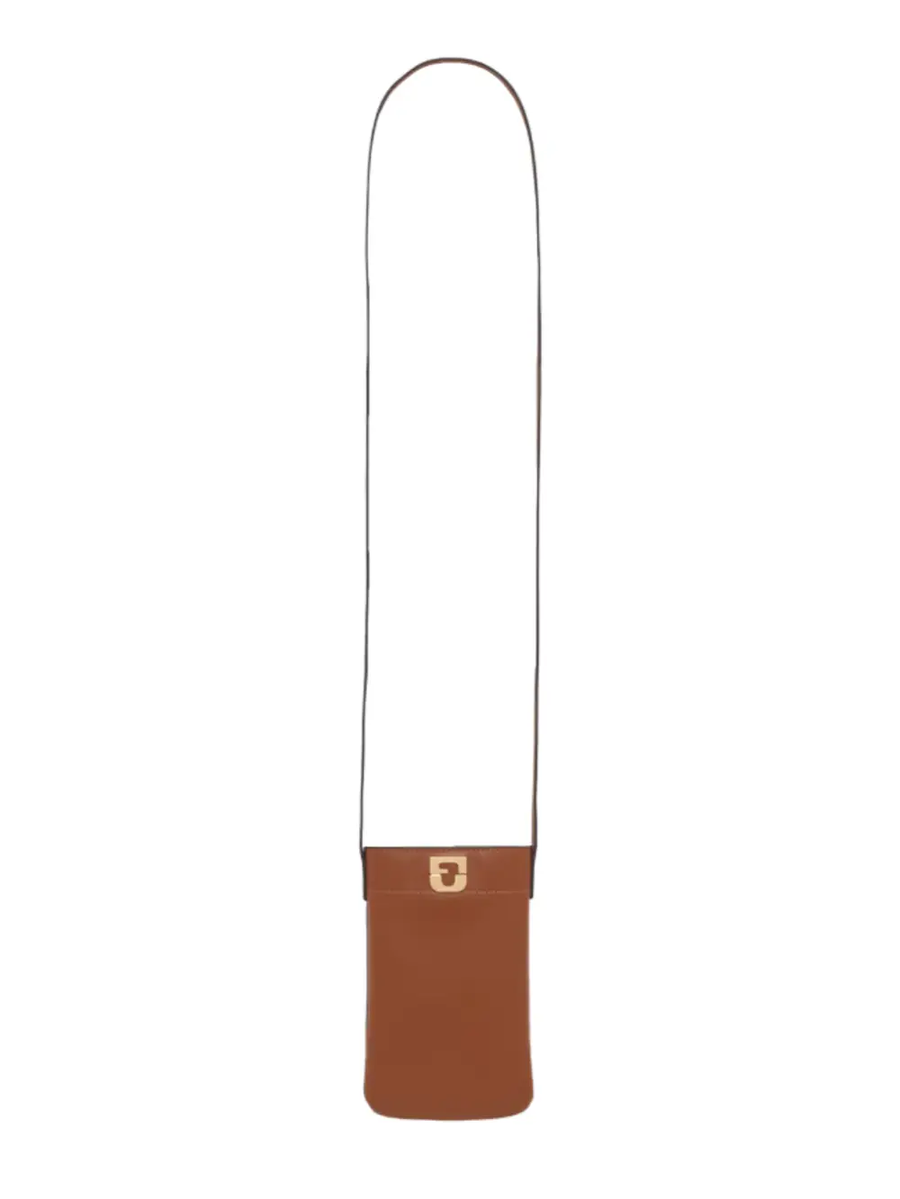 Porte-téléphone Ladyphone cognac en cuir – Gérard Darel