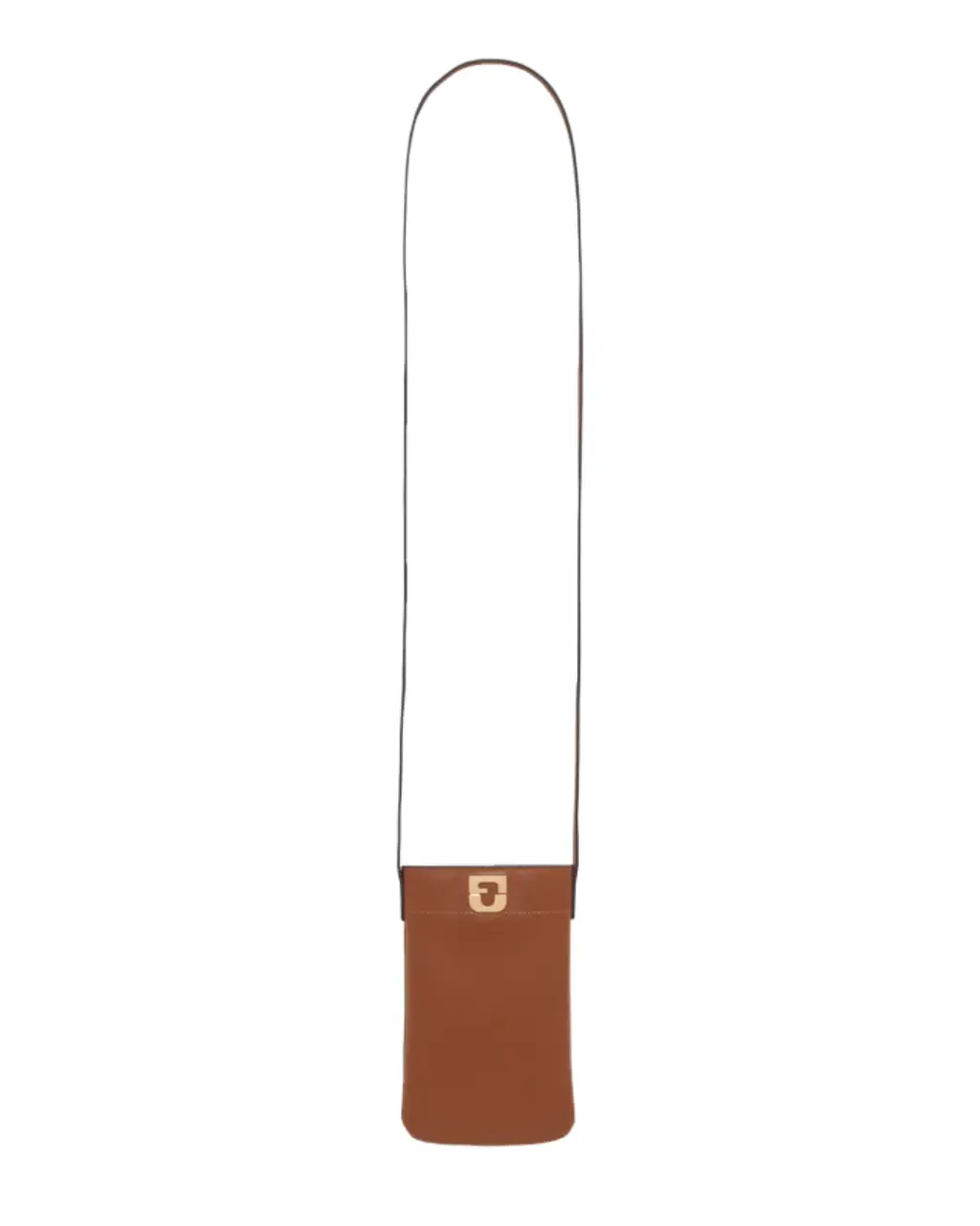 Porte-téléphone Ladyphone cognac en cuir – Gérard Darel