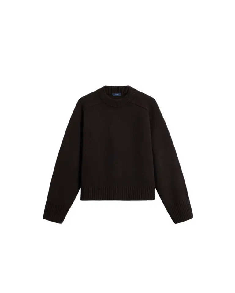 Pull Will chocolat en laine mérinos – Soeur