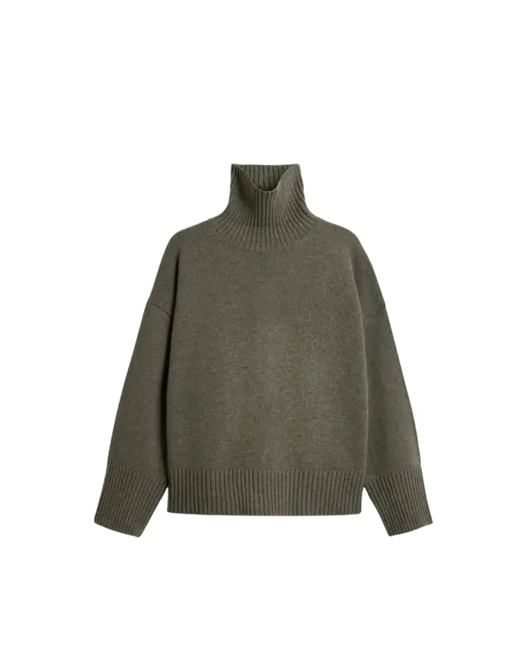 Pull William gris chiné en laine mérinos – Soeur