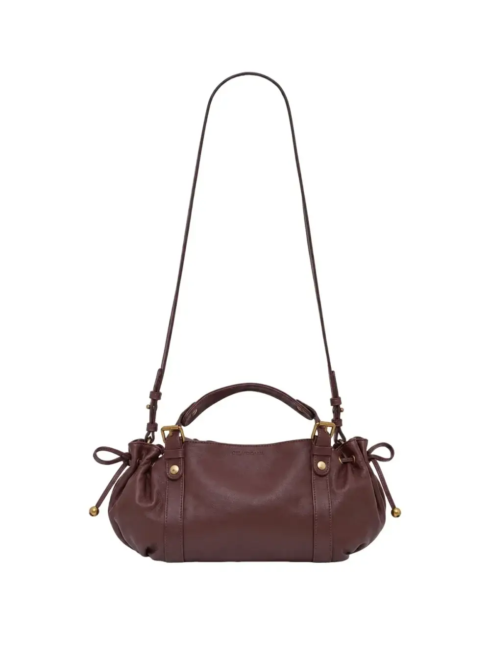 Sac 12H bordeaux en cuir