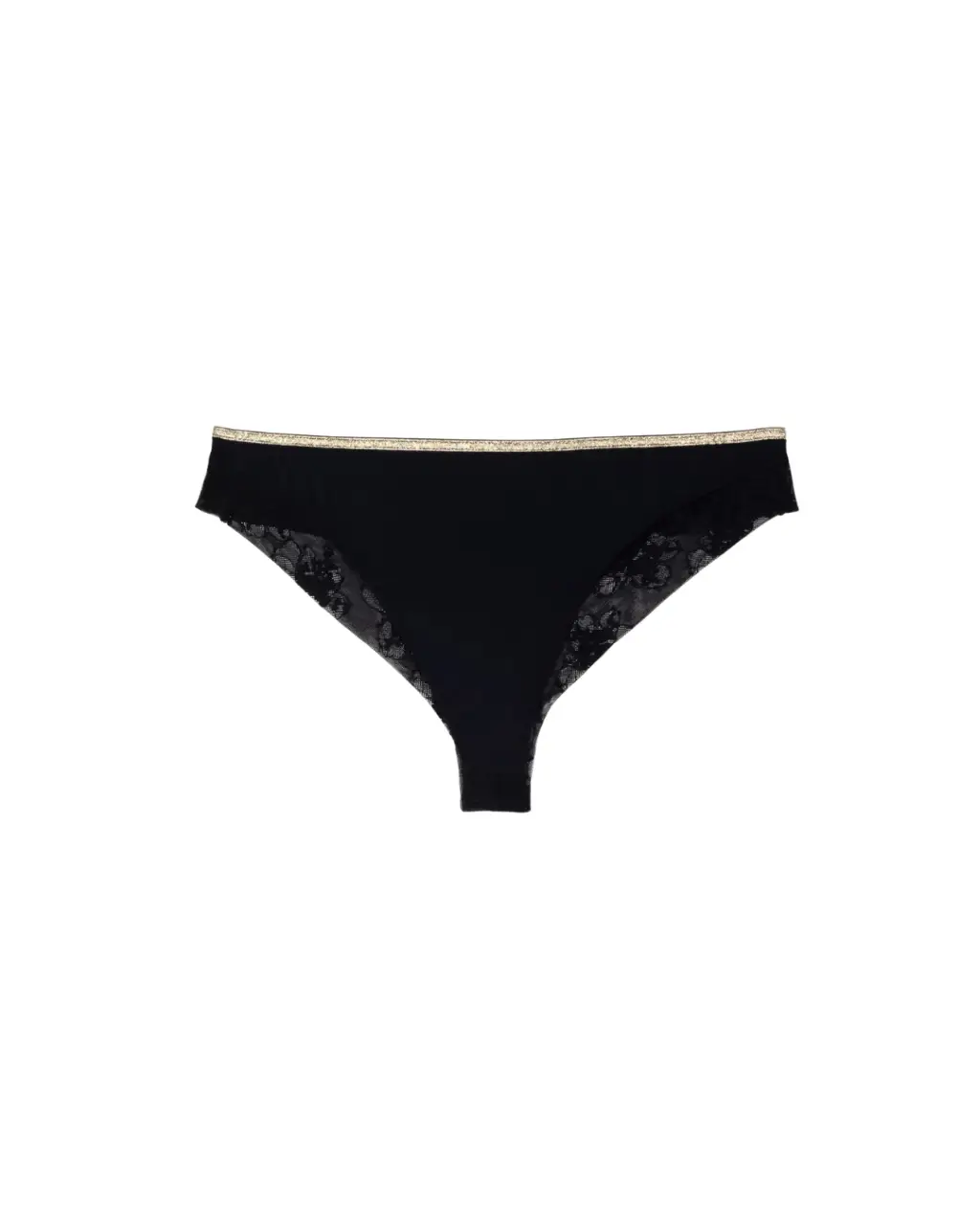 Tanga Nina bi-matières Black Lace – La Nouvelle