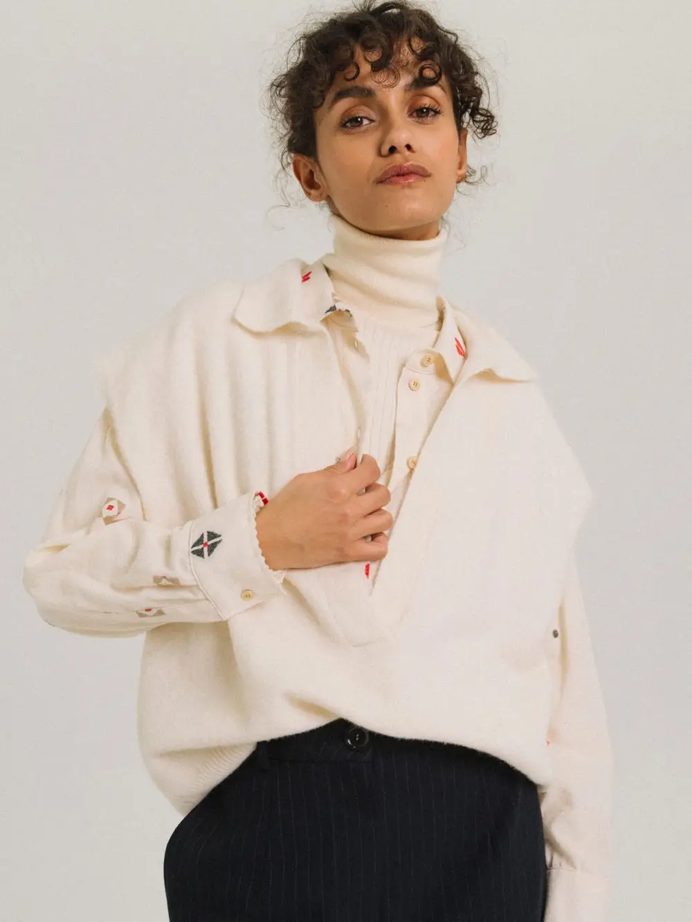 Pull Uxue Neige sans manches – Tinsels