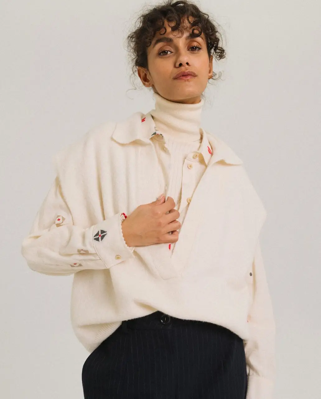 Pull Uxue Neige sans manches – Tinsels
