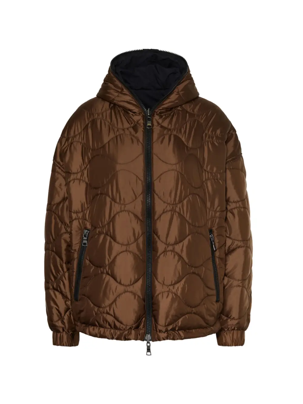 Veste réversible Borgo marron foncé
