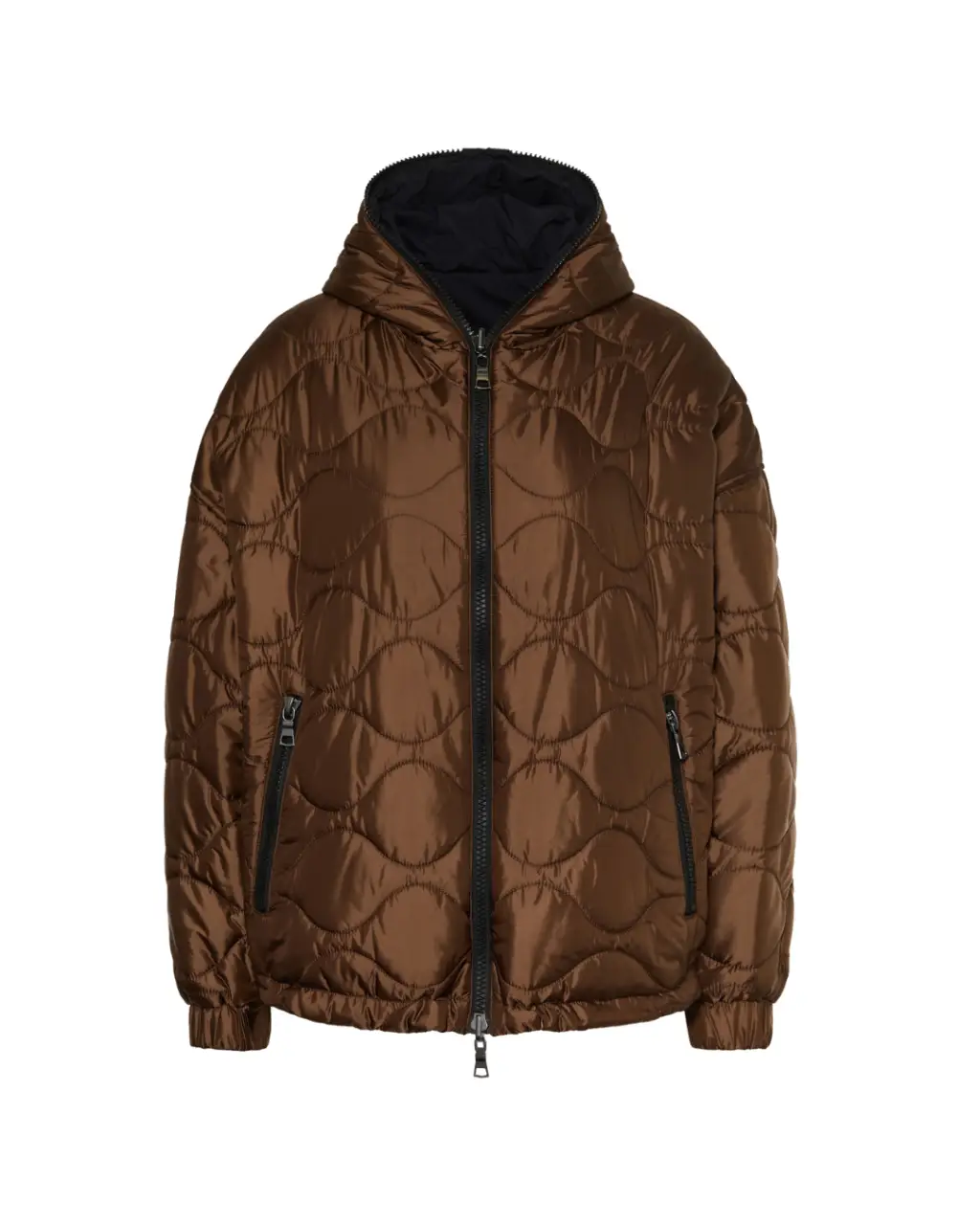Veste réversible Borgo marron foncé