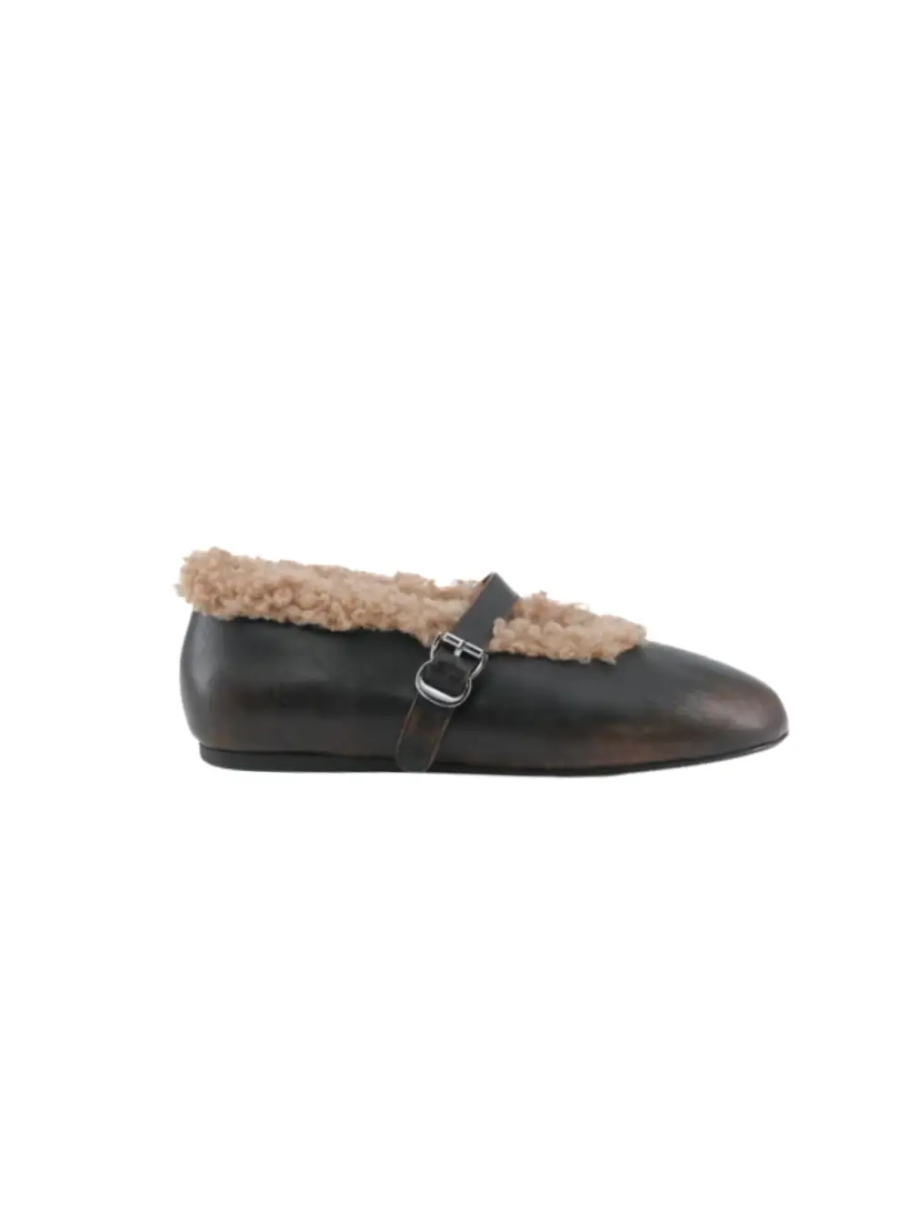 Ballerines Anoush marron et sable en cuir – Toral
