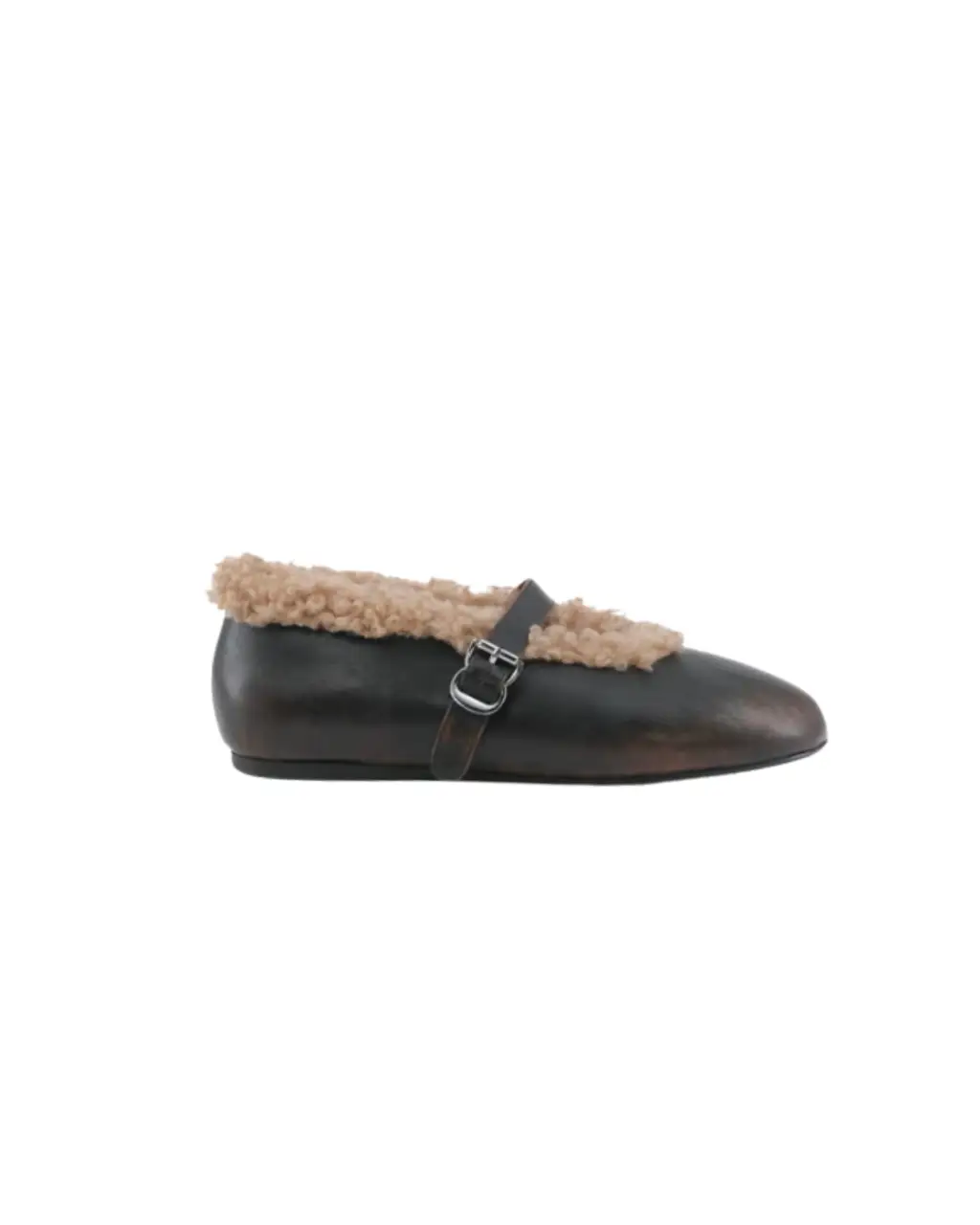 Ballerines Anoush marron et sable en cuir – Toral