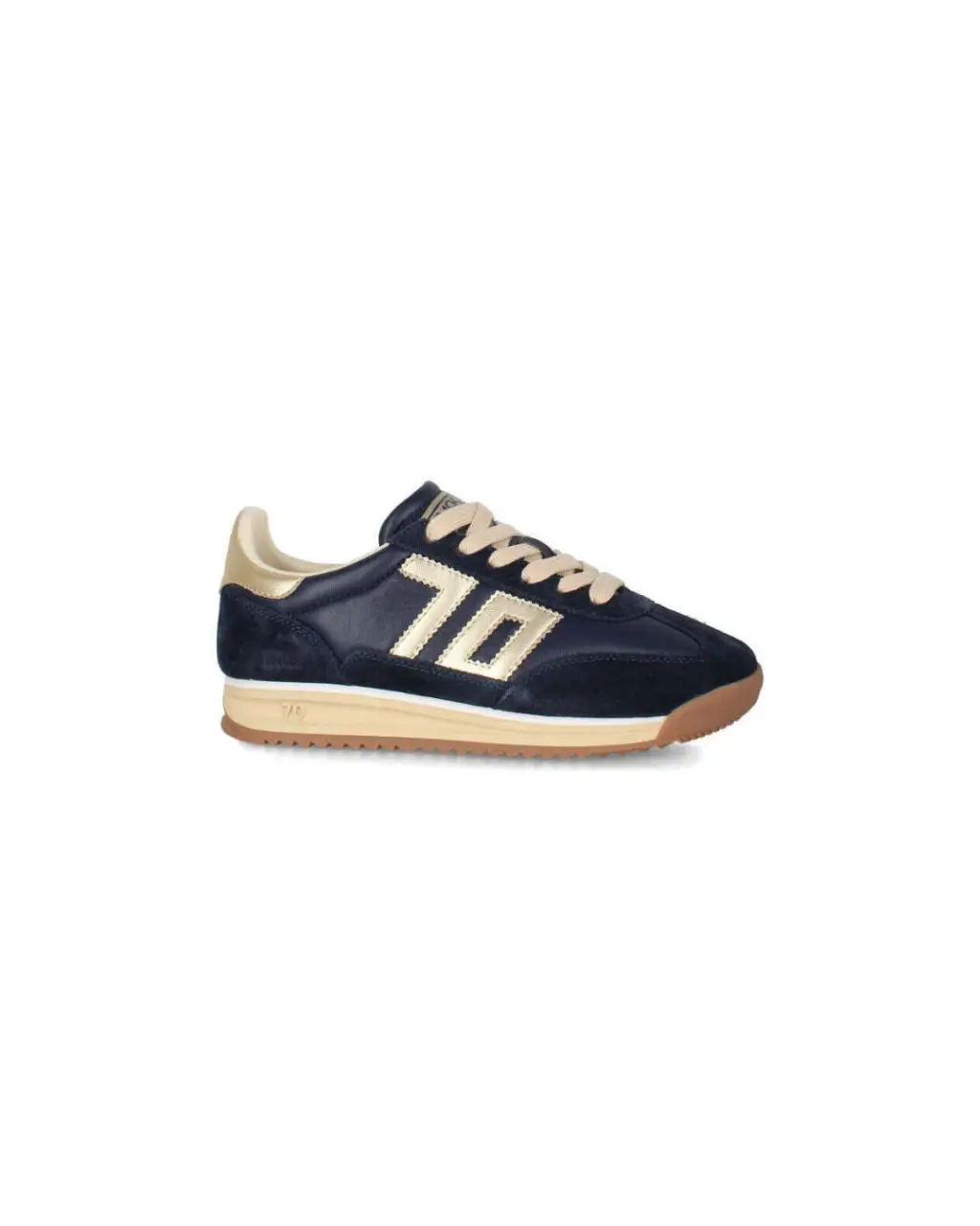 Baskets bleu marine et beige – Back 70