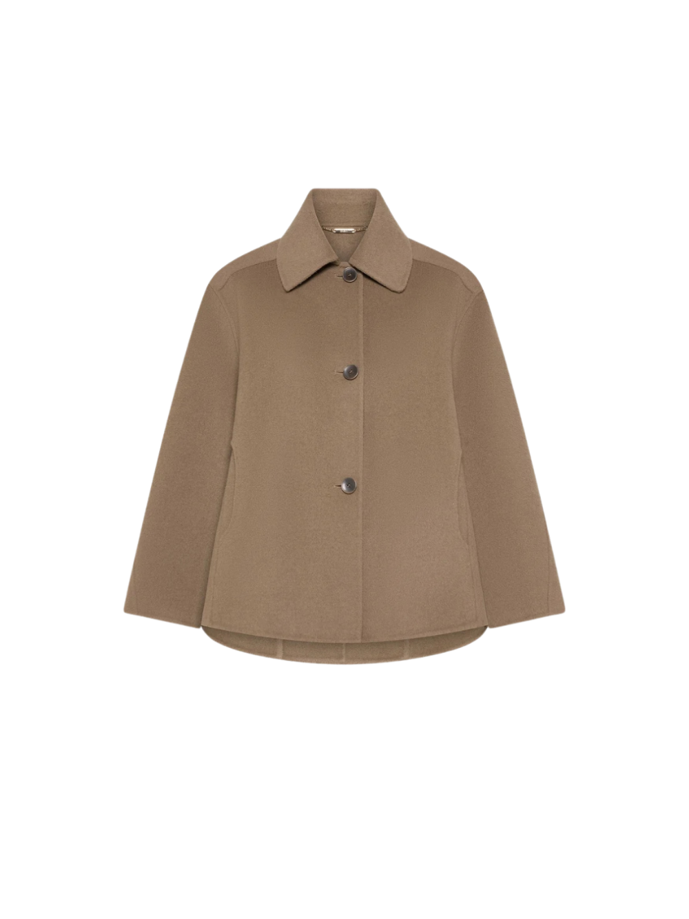 Cape courte camel en laine et cachemire – Seventy Venezia