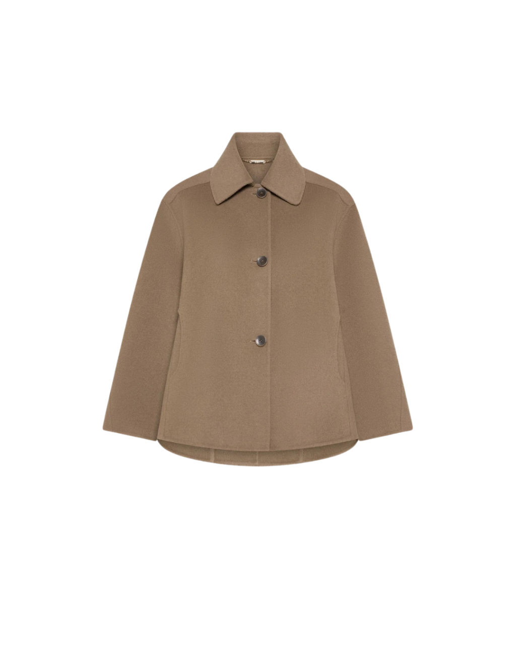 Cape courte camel en laine et cachemire – Seventy Venezia