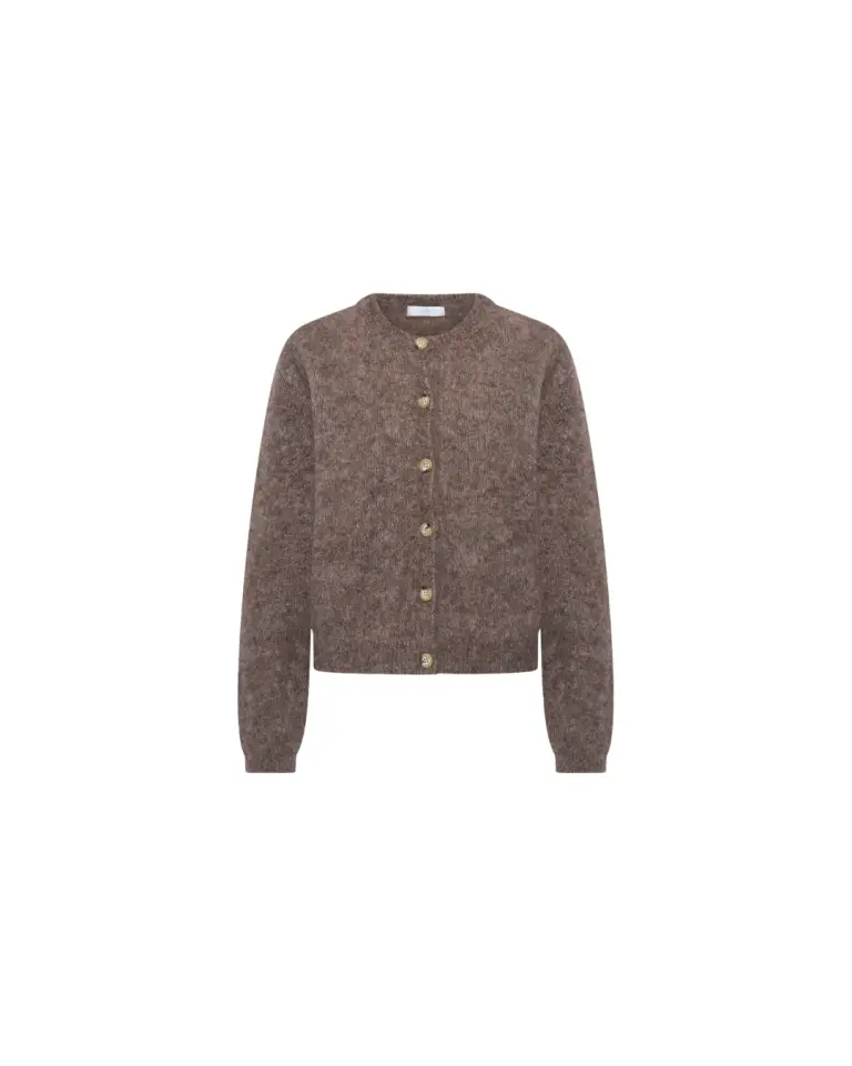 Cardigan Vasile beige biscuit foncé – By-Bar
