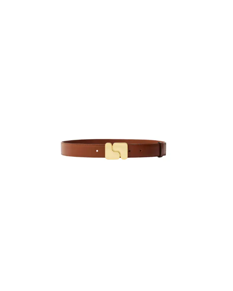 Ceinture Ninon noisette en cuir – Soeur