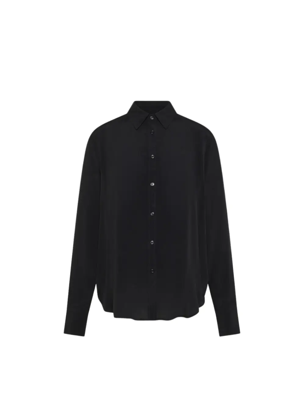 Chemise noire en crêpe de soie – Seventy Venezia