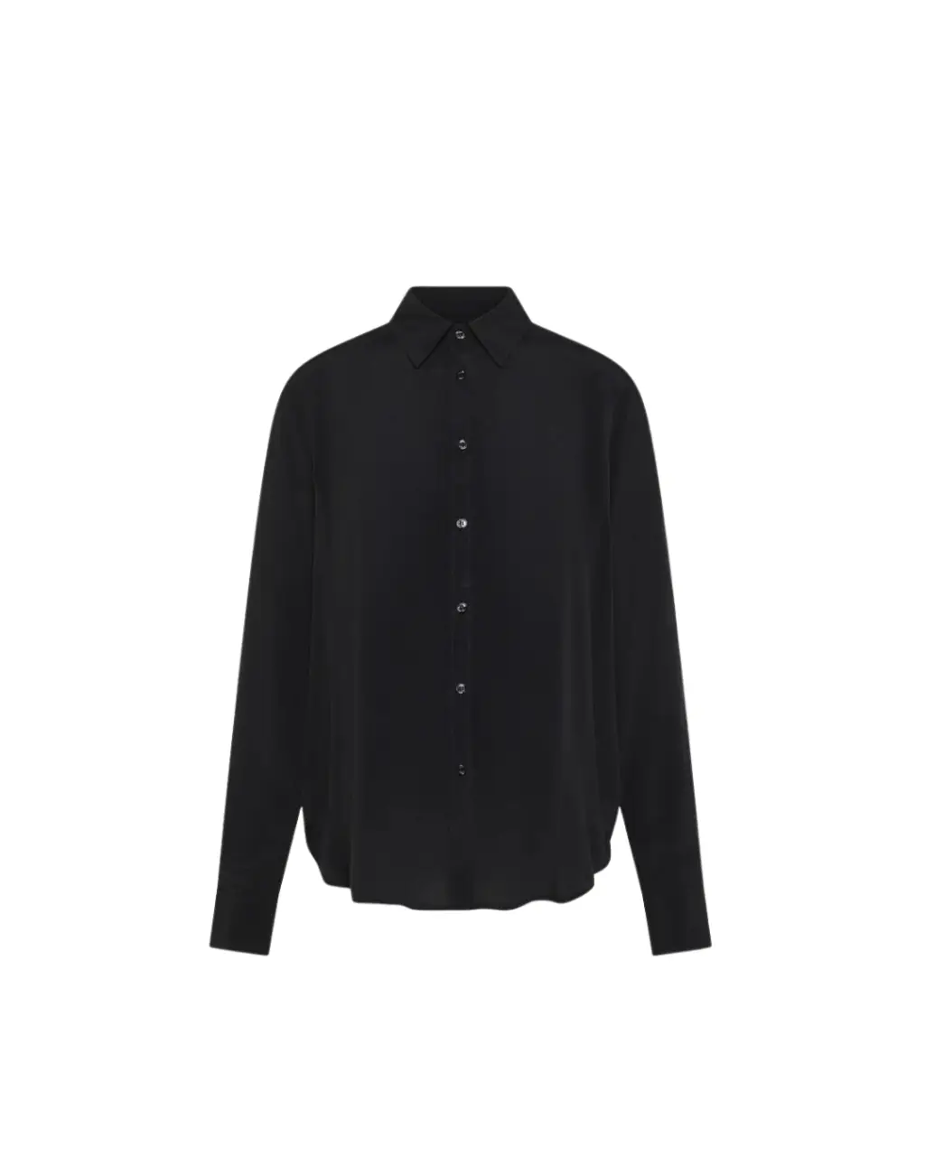 Chemise noire en crêpe de soie – Seventy Venezia