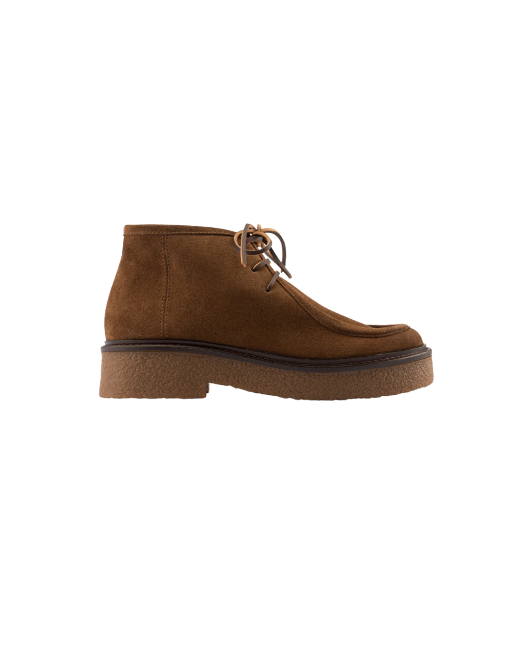 Derbies Ava taupe en cuir velours – Maison Toufet Paris