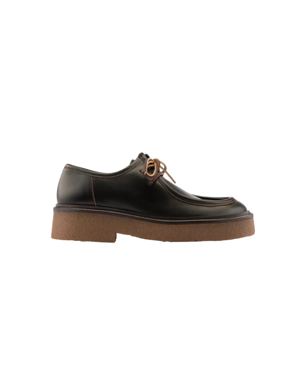 Derbies Roberta marron en cuir vintage – Maison Toufet Paris