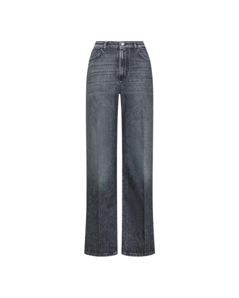 Jean long taille haute gris délavé – Seventy Venezia