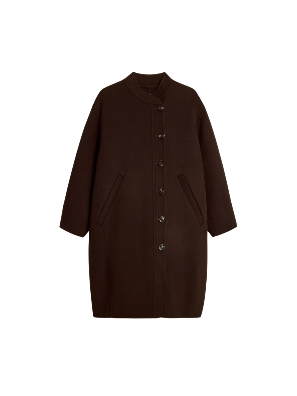 Manteau Beaulieu chocolat en laine – Soeur