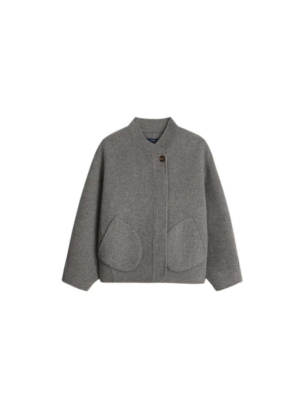 Manteau Windsor gris clair chiné en laine – Soeur Concept 102