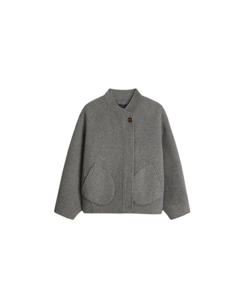 Manteau Windsor gris clair chiné en laine – Soeur Concept 102