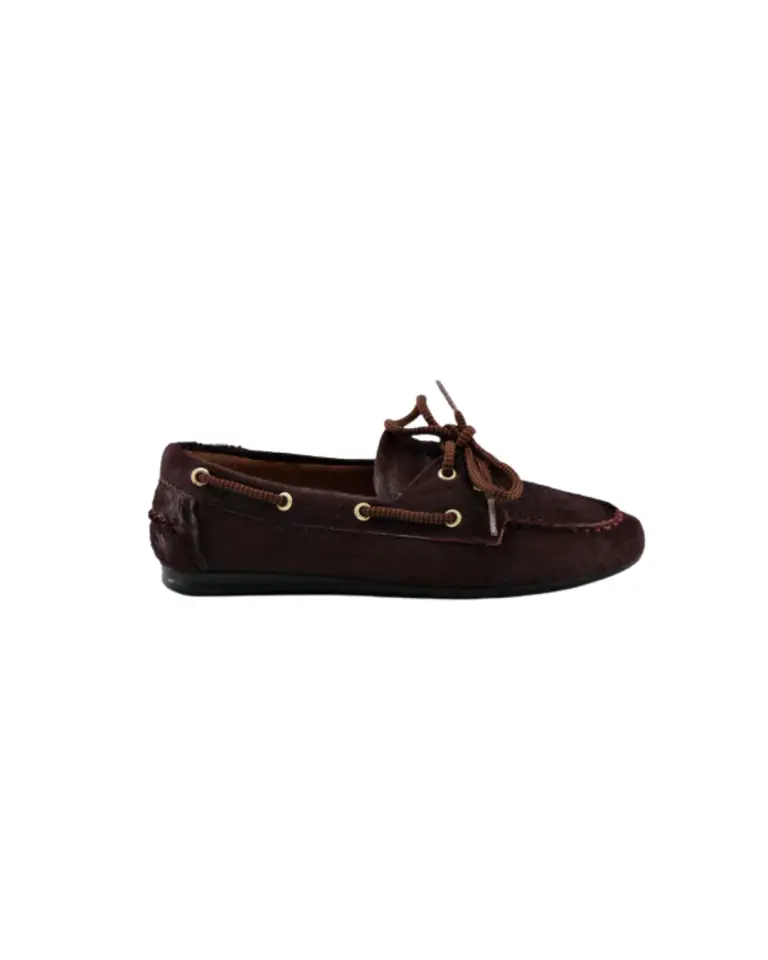Mocassins Kimana bordeaux et doré – Toral