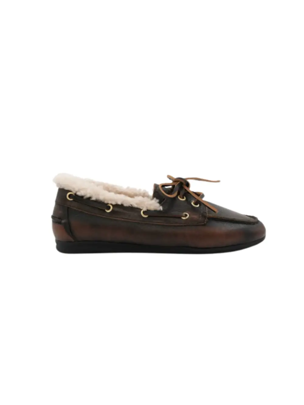 Mocassins Nahua Winter marron foncé et écru – Toral