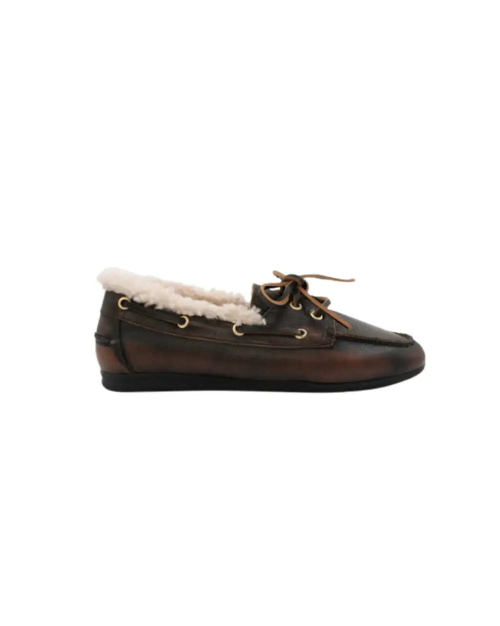 Mocassins Nahua Winter marron foncé et écru – Toral