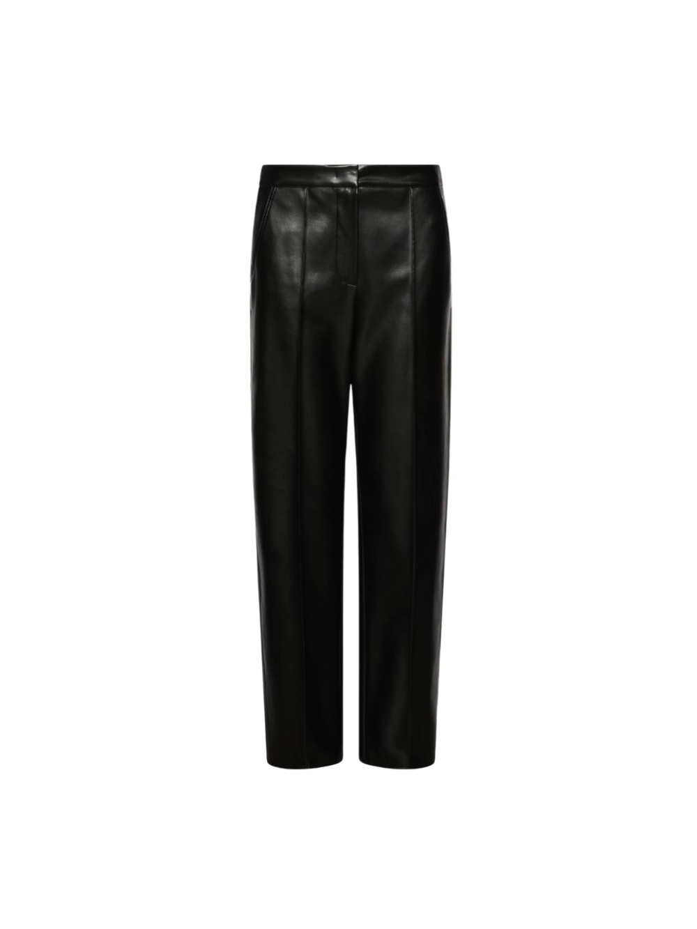Pantalon Palude noir en jersey enduit